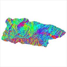 Harris slope raster map of city