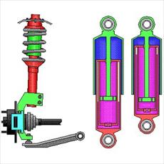 Design elements with the suspension