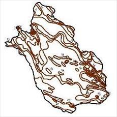 Isotherms contour map of Fars